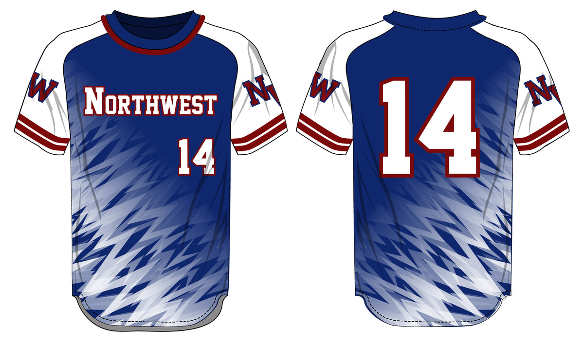 League Outfitters Custom Elite Sublimated Full Button Softball Jerseys